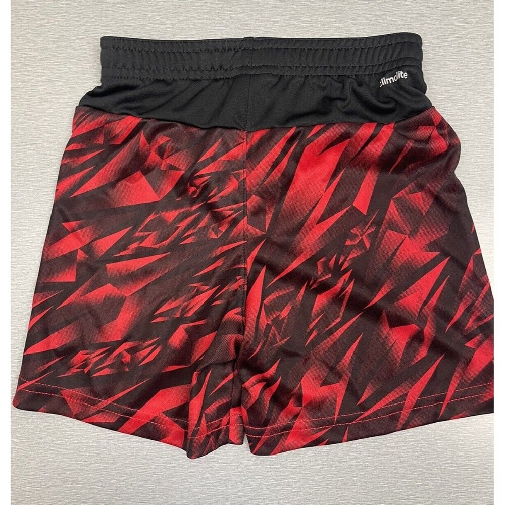 ADIDAS Climalite Printed Shorts Toddler Boy's Size 2T Red - Picture 3 of 7